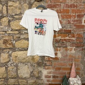 White Rudolph Graphic T-Shirt